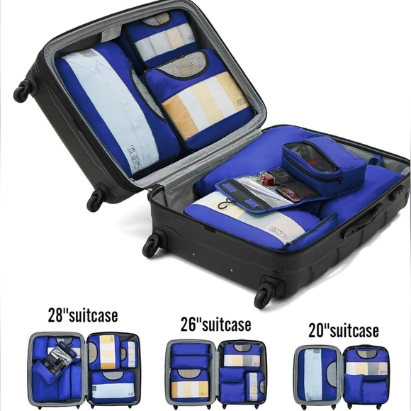 Veken Pink 6-Piece Packing Cubes Set - Extra Large, Large, Medium, Small - Picture 13 of 15